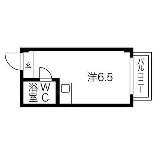 ワンルーム 間取り図