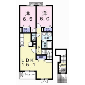 2LDK 間取り図