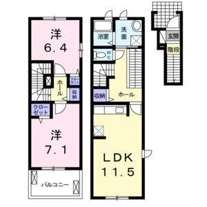 2LDK 間取り図