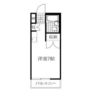 ワンルーム 間取り図