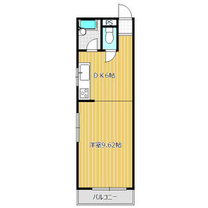 1DK 間取り図