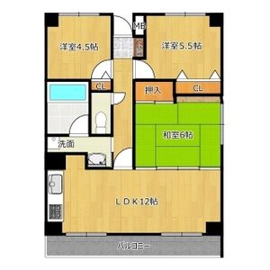 3LDK 間取り図