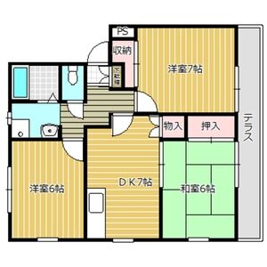 3DK 間取り図