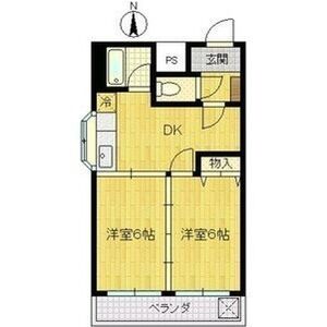 2DK 間取り図