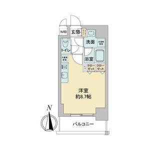 ワンルーム 間取り図