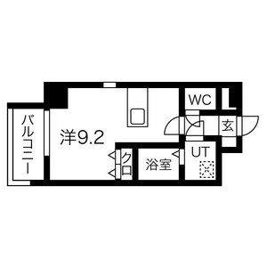 ワンルーム 間取り図