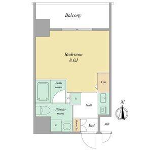 1K 間取り図