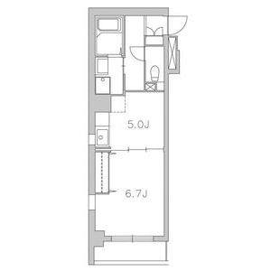 1DK 間取り図
