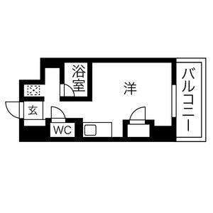ワンルーム 間取り図