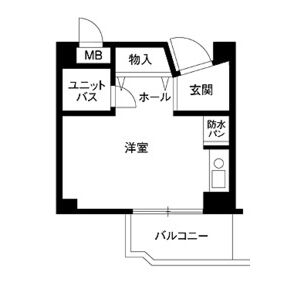 ワンルーム 間取り図