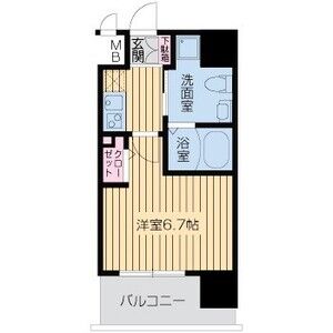1K 間取り図