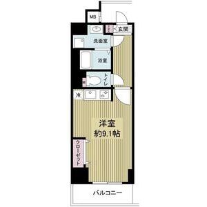 ワンルーム 間取り図