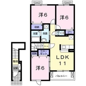 3LDK 間取り図