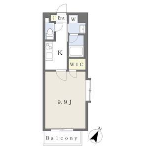 1K 間取り図