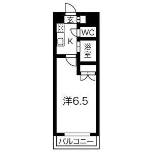 1K 間取り図