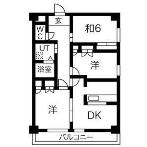 3LDK 間取り図