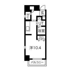 ワンルーム 間取り図