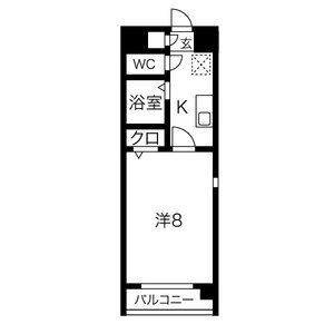1K 間取り図