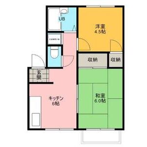 2DK 間取り図