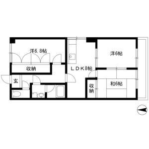 3DK 間取り図