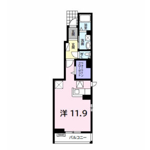 ワンルーム 間取り図