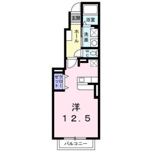 ワンルーム 間取り図