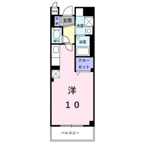 ワンルーム 間取り図