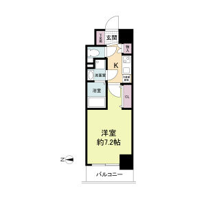 1K 間取り図