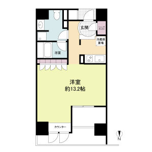 ワンルーム 間取り図
