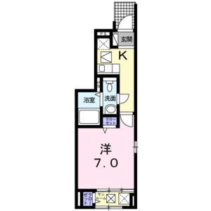 1K 間取り図
