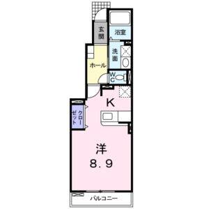 1K 間取り図