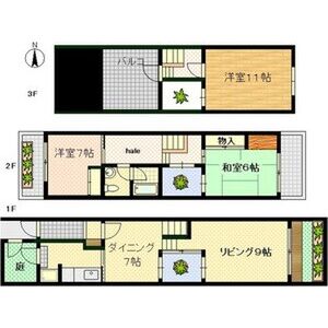 3LDK 間取り図