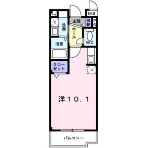 ワンルーム 間取り図