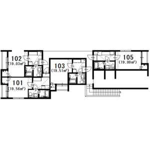 1K 間取り図