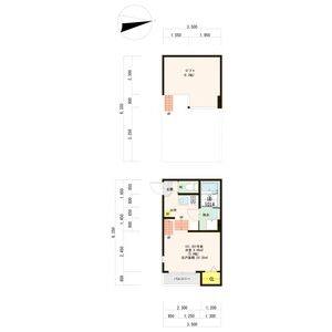 1K 間取り図