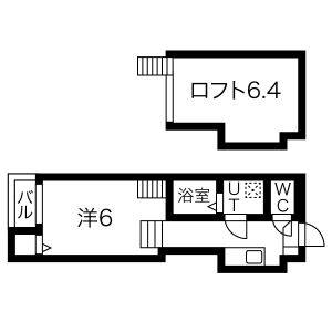 1K 間取り図