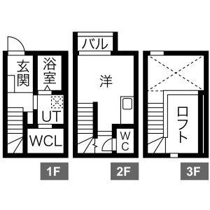 ワンルーム 間取り図