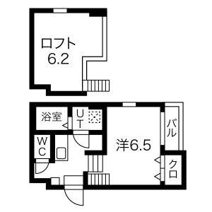 1K 間取り図