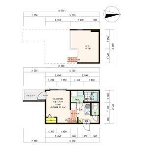 1K 間取り図
