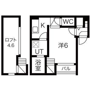 1K 間取り図