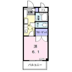 1K 間取り図