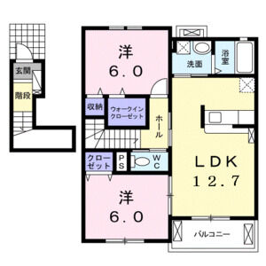 2LDK 間取り図