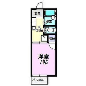 1K 間取り図
