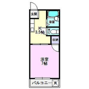 1K 間取り図