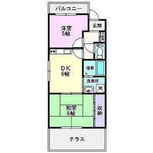 2DK 間取り図