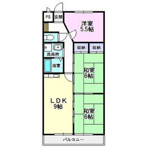 3LDK 間取り図