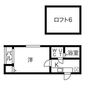 1K 間取り図