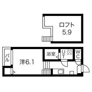 1K 間取り図