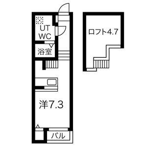 ワンルーム 間取り図