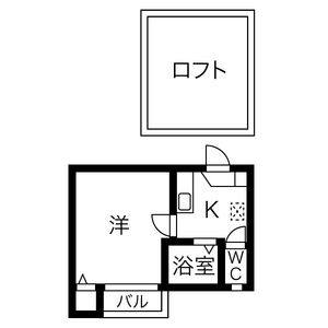 1K 間取り図
